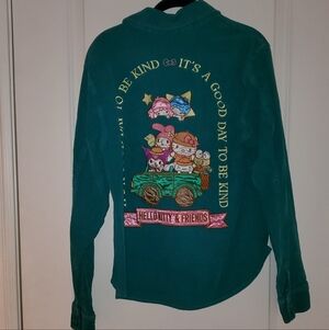 Sanrio Hello Kitty And Friends Emerald Green Corduroy Jacket, Large